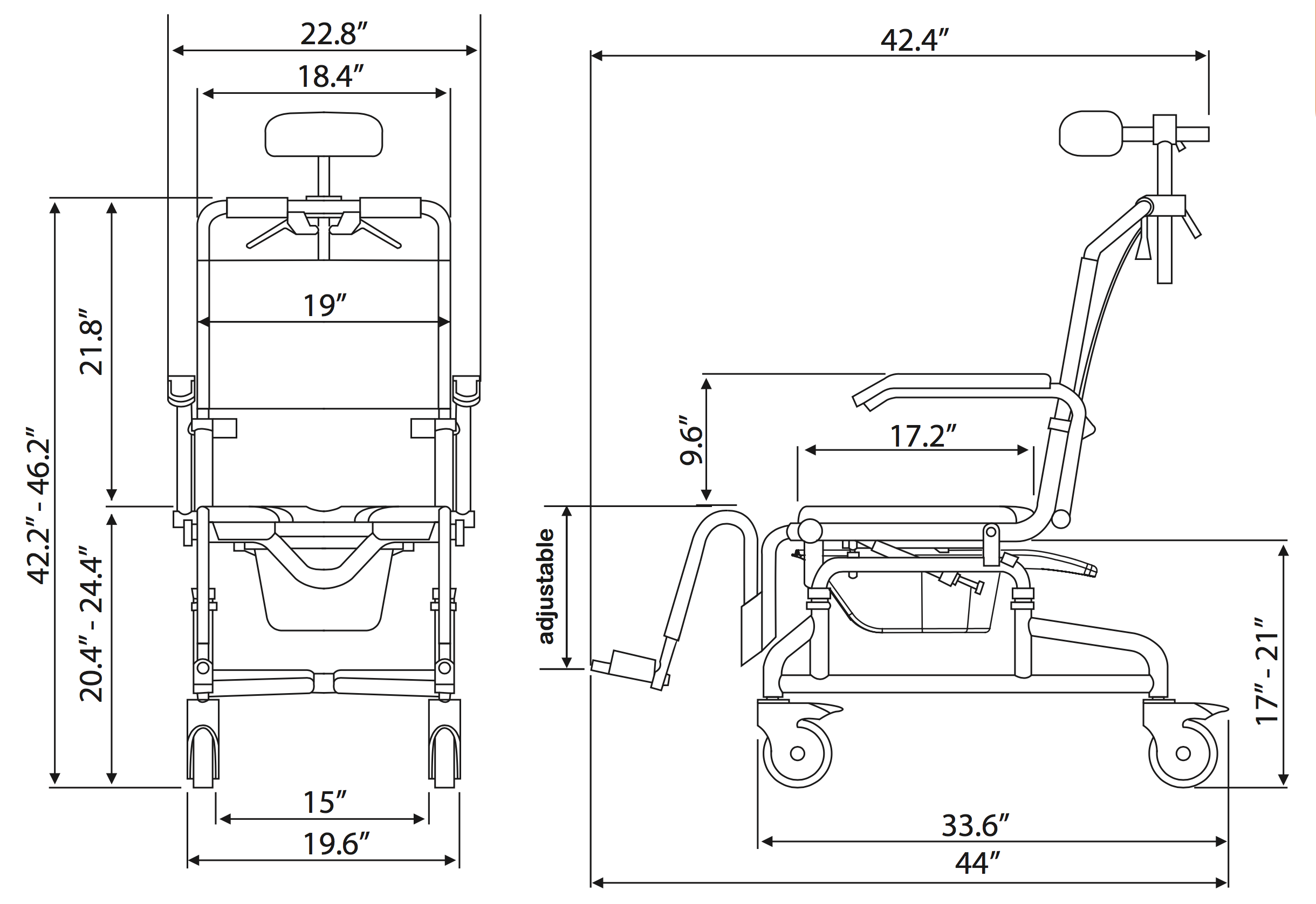 Roll-in Buddy With Tilt | 1800wheelchair.com