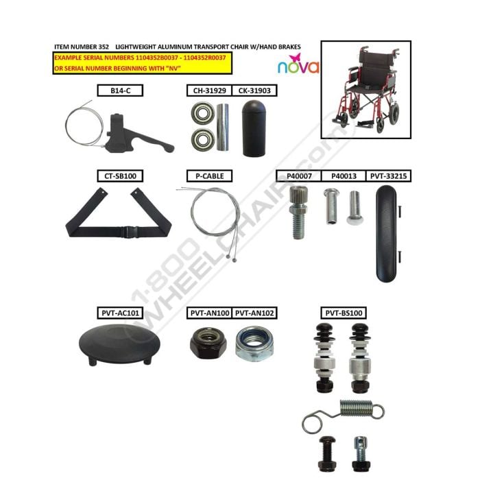 Many of the parts pictured on this breakdown may look identical to the part  or parts needed but the measurements may be different and will not be  interchangeable. Please check the serial