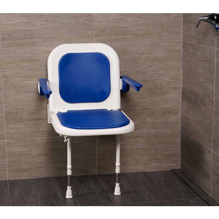 AKW Padded Shower Seat with Back and Arms | 1800wheelchair.com