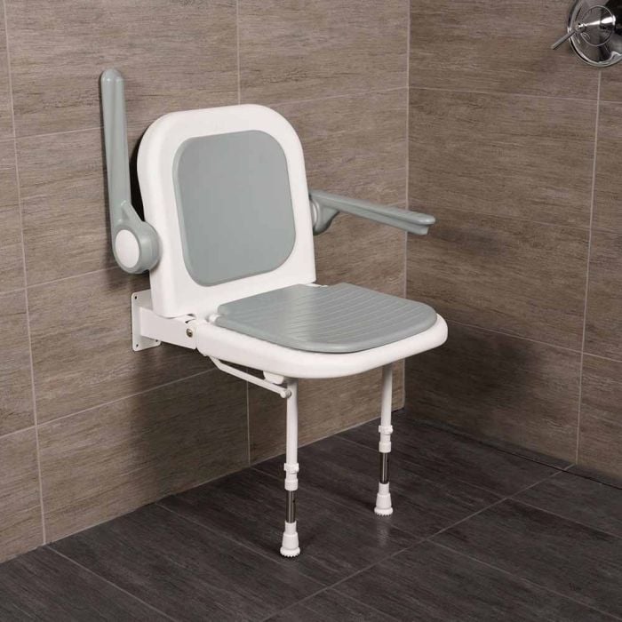 AKW Padded Shower Seat with Back and Arms | 1800wheelchair.com