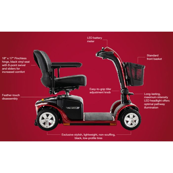 Pride Victory 9 4-Wheel Scooter | 1800wheelchair.com