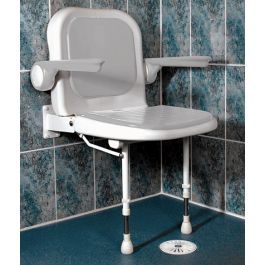 AKW Padded Shower Seat with Back and Arms | 1800wheelchair.com