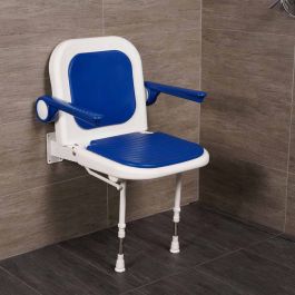 AKW Padded Shower Seat with Back and Arms | 1800wheelchair.com