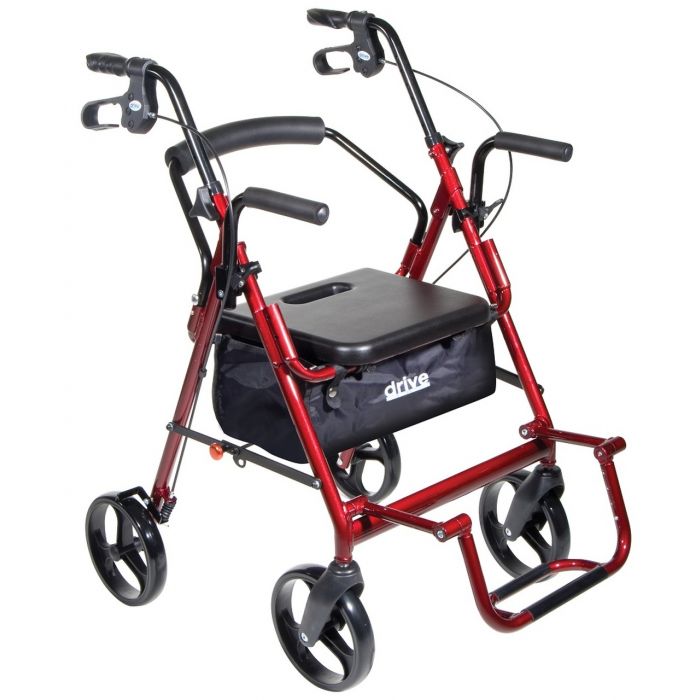 Drive Duet Transport Chair/Rollator | 1800wheelchair.com