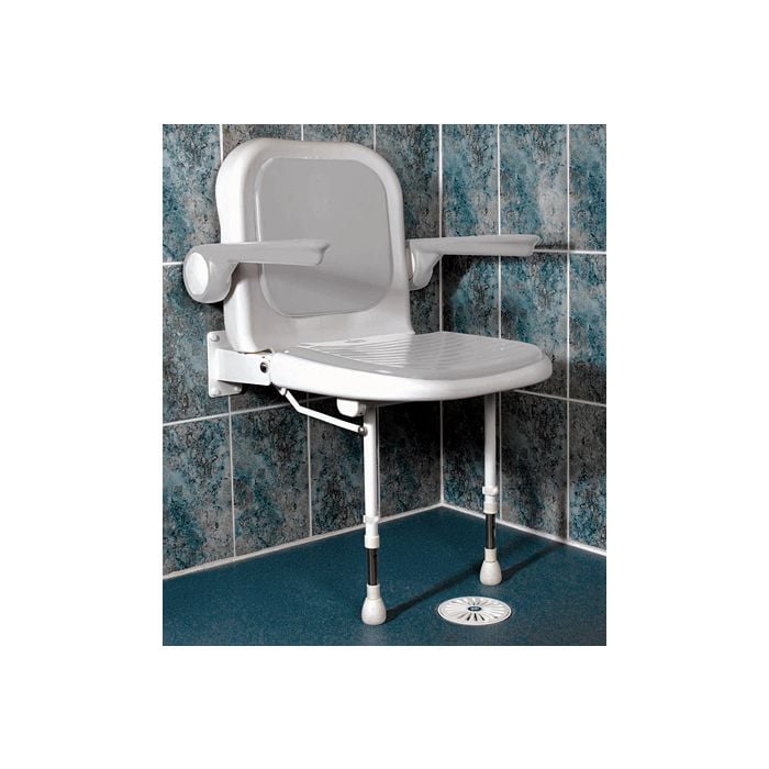 AKW Padded Shower Seat with Back and Arms | 1800wheelchair.com