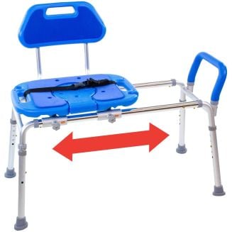 HydroGlyde Premium Sliding Bath Transfer Bench Shower Chair